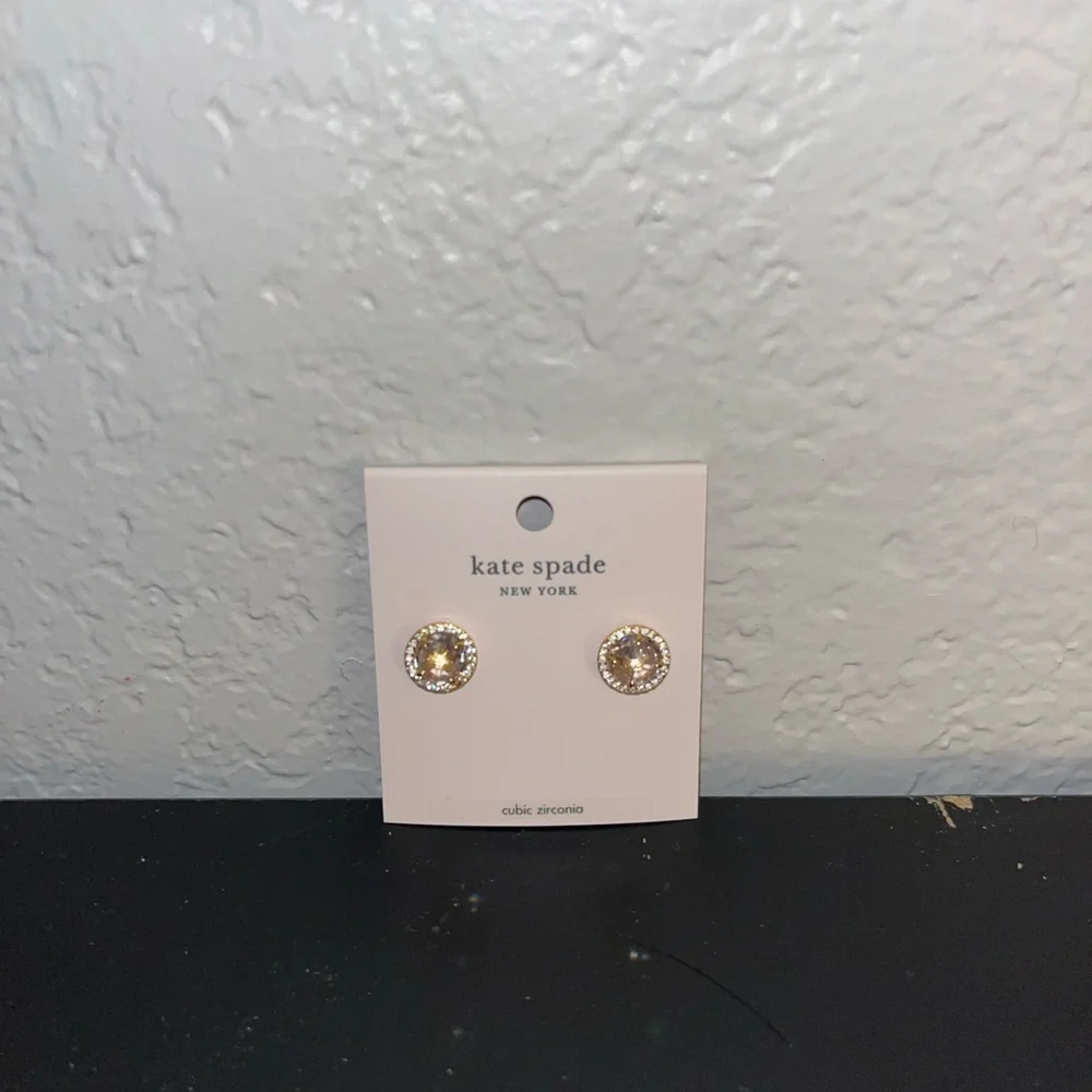 Kate Spade Gold Stud Earrings - Picture 1 of 2